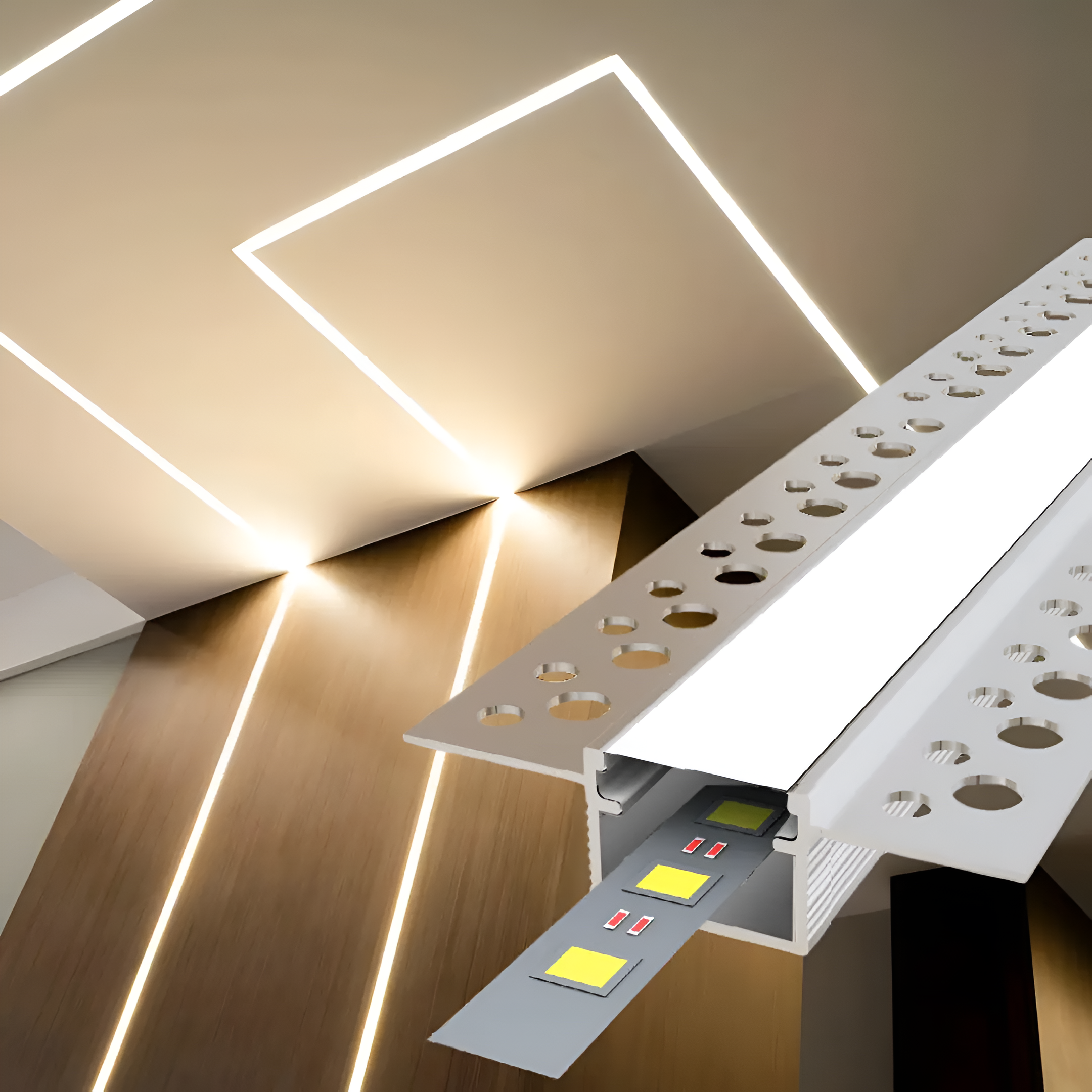 1.5CM Trimless Alçıpan LED Profili