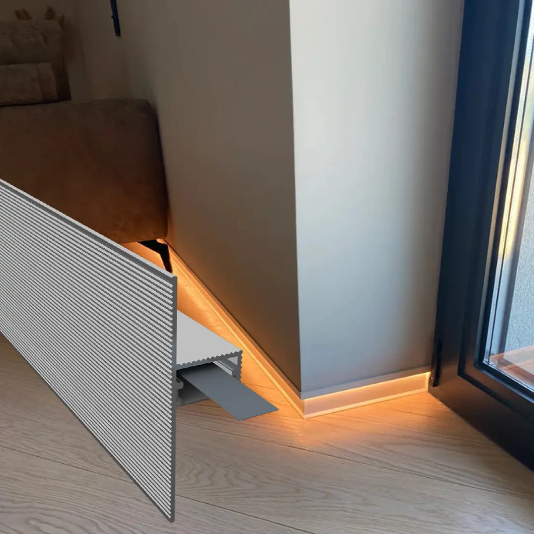 Sıva Altı LED'li Süpürgelik Profili